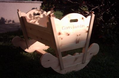 Tischlerei Kinder Haustier Möbel Baby Wiege Zirbe Massivholz