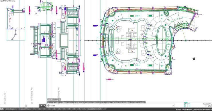 CNC Lohnfertigung Frästechnik Frästeile Schiffsausbau Yachteinrichtung Schiffseinrichtung Main-Lounge