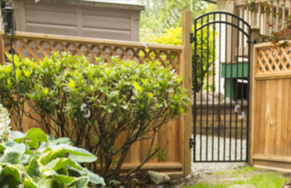 CNC Trennwand Sichtschutz Zaun