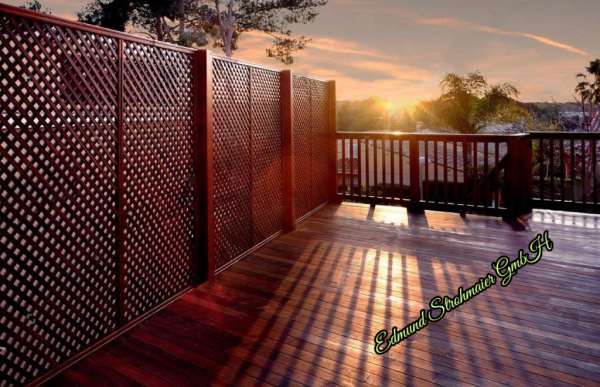 CNC Trennwand Sichtschutz Zaun Holz